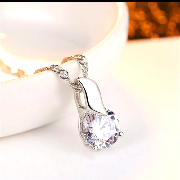 COPY - Moisonite Necklace 925 Sterling - Picture 2 of 2